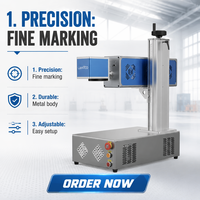 Machine de marquage laser CO2 CNC haute précision pour le bois, le caoutchouc, le plastique et le verre, compatible AI BMP DXF DST, refroidissement par air, CE, garantie 1,5 an