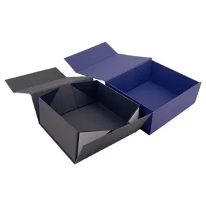 मैट फाड़ना काले गत्ता चुंबकीय foldable उपहार कपड़े पैकेजिंग बॉक्स के लिए अंडरवियर
