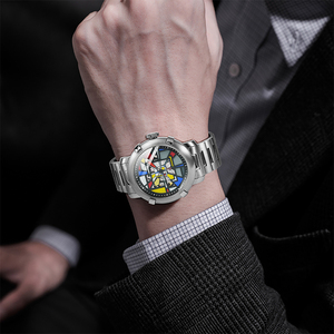 Reloj personalizado de material de acero inoxidable 304, diseño galardonado, reloj para <span class=keywords><strong>hombre</strong></span>, reloj de movimiento NH70 luminoso resistente al agua de 100M - Product Image 1