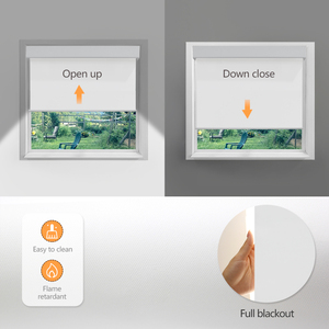 <span class=keywords><strong>Kit</strong></span> de stores roulants verticaux électriques minimalistes modernes Tissu Fenêtres françaises Télécommande Confidentialité Lamelles en aluminium Store - Product Image 3