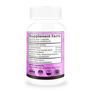 Capsules blanchissantes pour la peau de haute qualité, 60 capsules, aide à contreragir aux radicaux libres, protège le corps, complément blanchissant pour la peau - Product Image 5