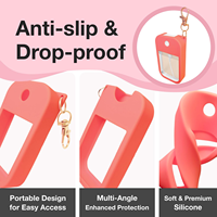 Étui en silicone pour la maison compatible avec le spray désinfectant pour les mains Touchland, étui protecteur porte-clés, vaporisateur de puissance, brume lumineuse, écologique