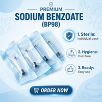 Flacon en verre pharmaceutique cylindrique avec emballage individuel, bouchon en caoutchouc, capuchon en aluminium