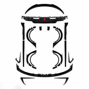 Bán Chạy Nhất ABS Nhựa <span class=keywords><strong>Turbo</strong></span> Phong Cách Phía Trước Bumper Lip Và Rộng Fender Flare Bộ Dụng Cụ Cơ Thể Mô Hình 3 Phụ Kiện Bên Ngoài - Product Image 1