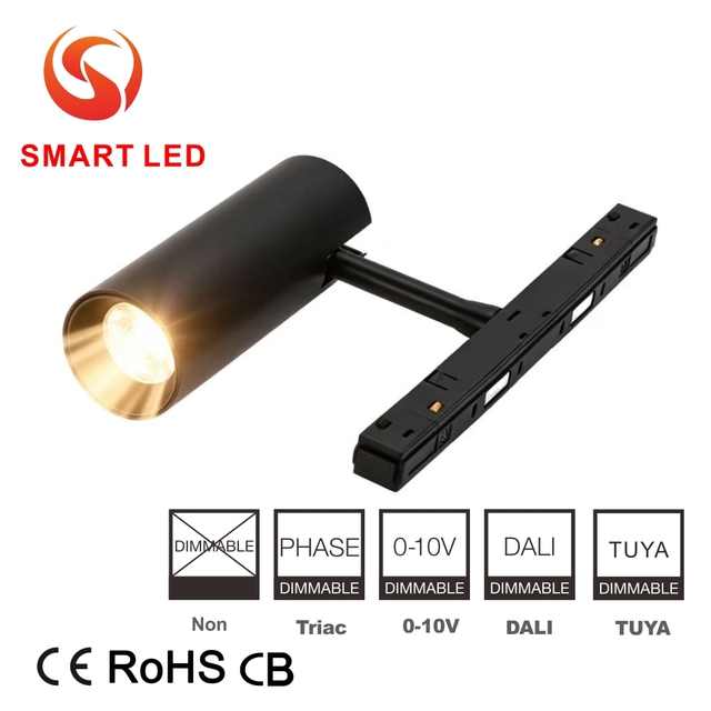 SMART MT20 Modern DC48V COB 30W Magnetic LED Track Light with Tuya Smart System Aluminum Construction Tunable White Dimmable