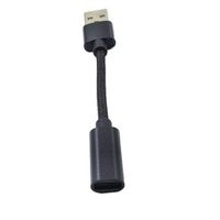 Kabel Pendek 10cm USB C ke USB A Adapter 3A Pengisian Cepat |   Kabel Tembaga Murni Berlapis Nilon untuk Ponsel Tablet, Menerima Pesanan OEM
