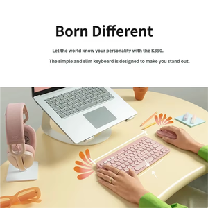 Logitech Stylish Series PEBBLE KEYS 2 K390 <b>Wireless</b> <b>Keyboard</b>, Ultra-Slim & Portable, Newly Upgraded - Product Image 4