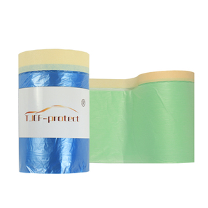 Pellicola Protettiva Pre-Nastrata per Pittori, Rotolo di Plastica Adesiva per Copertura Automobilistica - Product Image 6