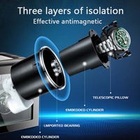 M&Q Enrollador de Relojes Automático Inteligente con Chip de IA de Doble Núcleo, Silencioso, con Almohadilla de Resorte Telescópica, Pantalla LCD con Huella Dactilar para 4, 6 u 8 Relojes Automáticos Z73