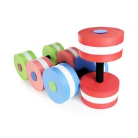 Juego de mancuernas de espuma EVA de alta densidad, acolchado suave, aeróbicos acuáticos, terapia acuática, fitness en piscina, ejercicio acuático