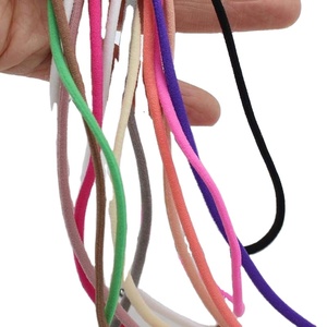 Vente flash : lacets élastiques ronds en nylon tissé de 3 mm, couleur personnalisée, accessoires pour chaussures - Product Image 1