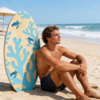 Vente flash - Planche de surf en bois pas chère de 39 pouces avec logo EVA Wavedream, garantie 1 à 3 ans, couleur et logo personnalisés