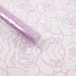 Papel de Regalo Transparente Impermeable OPP con Diseño Floral, <span class=keywords><strong>Envoltorio</strong></span> para Ramos de Rosas, para Bodas y San Valentín - Product Image 5