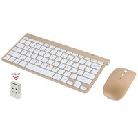 Ensemble clavier et souris optique mini LED sans fil 2,4 GHz, 78 touches, 1000 DPI, en stock, compatible avec ordinateur portable, PC, Smart TV, PS4