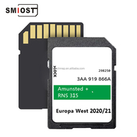 Para sistema de tarjeta SD de plástico SMIOST para Skoda RNS 315 Europa Android navegación GPS coche con cambio CID Compatible con Yeti Prakt