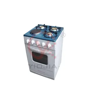 3 gas burner +1 hotplates Free standing gas coker with single oven