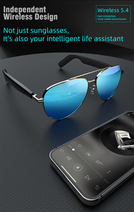 Smart Sunglasses Outdoor Sun Protection UV Beach Glasses Men Women Gradient Lens Fashionable Microphone <b>Phone</b> Call - Product Image 6