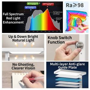 Lampe sur pied LED professionnelle 80W pour éclairage de travail, hauteur 197cm, CRI 97+, spectre complet, pour designers et architectes - Product Image 4