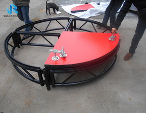 Escenario Móvil para Conciertos, Eventos y Bodas, Fácil de Instalar, Antideslizante, de Madera Contrachapada, con Altura Ajustable, en Venta - Product Image 2