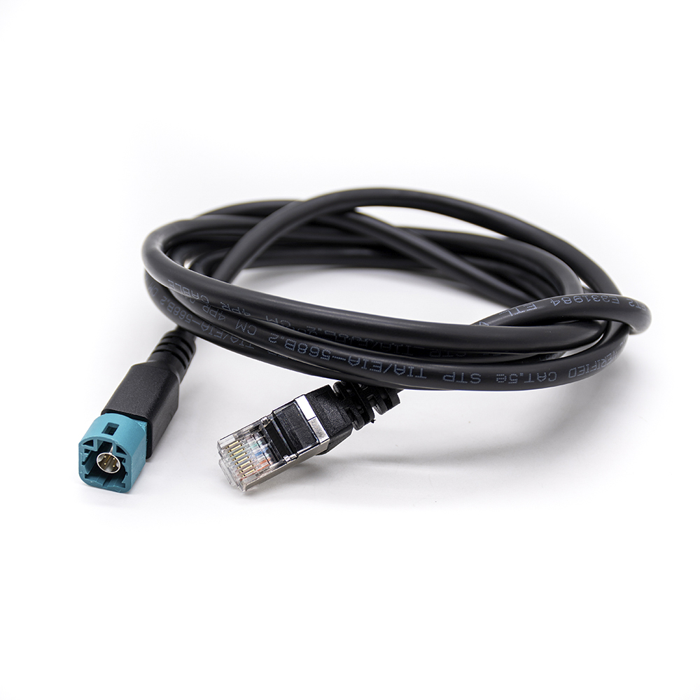 HSD 4P Zコードオス-RJ45オス高速データ自動車コネクタLvds