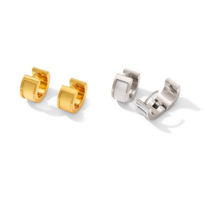 Tz <b>Clip</b> <b>On</b> <b>Earrings</b> 6mm <b>Gold</b> Silver Minimalist Unisex Everyday Wear - Product Image 3