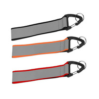 Pendentif triangulaire réfléchissant haute visibilité jaune fluorescent personnalisé pour la sécurité nocturne en vélo, vélo de montagne, siège arrière