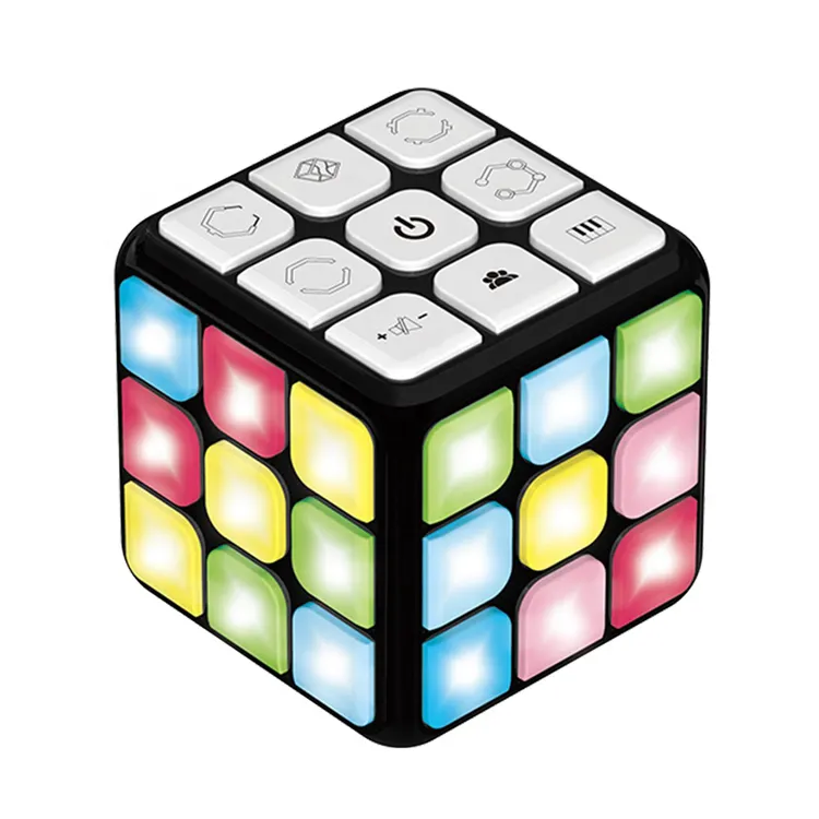 7 Game Modes Music Magic Cube Flashing Cube Handheld Electronic Memory Brain Game