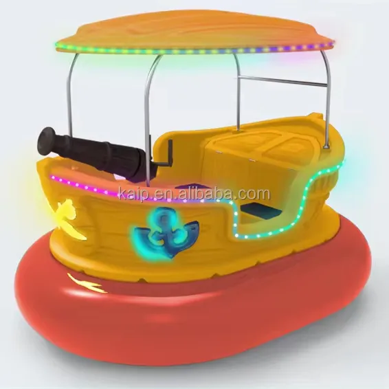 Pistolet à eau de luxe en fibre de verre en plastique bateau tamponneur personnalisé HDPE piscine gonflable pour enfants eau d'aviron pour enfants