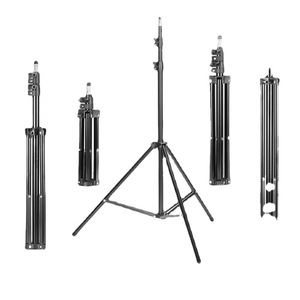 Support d'éclairage portable en alliage d'aluminium de 2,8 mètres pour photographie, diffusion en direct et équipement d'éclairage cinématographique - Product Image 1