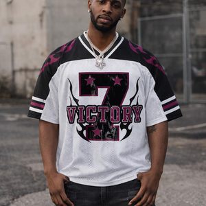 Camiseta de Fútbol de Poliéster Extra Grande con Estampado Personalizado ODM OEM, Transferencias Térmicas para Camisetas, Camiseta Retro Americana - Product Image 1