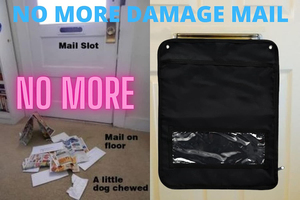 Porte-lettres personnalisé en Oxford 600D pour porte, porte-lettres d'intérieur, organisateur de courrier noir pour boîte aux lettres - Product Image 5