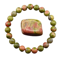 Bracelet en perles de fluorite naturelle de haute qualité de 8MM avec bracelets de mode en pierre de dégringolade de guérison pour femmes hommes