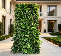 Mur végétal artificiel personnalisé style jungle, mur d'herbe extérieur, plantes verticales suspendues pour la décoration
