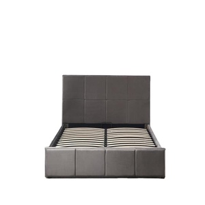 Bedroom Furniture Gas Lift Bed Frame Base With Storage Mattress Velvet