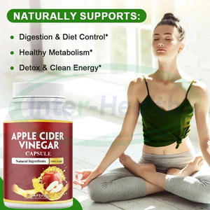 Capsules de vinaigre de cidre de pomme Keto biologique pour adultes, complément alimentaire naturel de beauté, qualité alimentaire, ASAP OEM - Product Image 3
