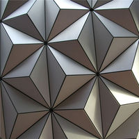 Le revêtement de mur extérieur PVDF a enduit le placage en aluminium du revêtement 3D de panneau de matériaux de façade de 4mm