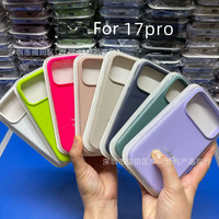 Coque de téléphone en silicone liquide antichoc 64 couleurs pour iPhone 17 16 15 14 12 13 Pro Max