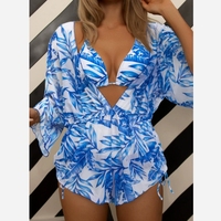 Maillot de bain trois pièces pour femmes Bikini de style européen à la mode avec maille fendue coupe ample