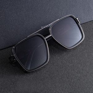 Gafas de Sol KAJILA al por Mayor, Modernas, de Diseño, con Logotipo Personalizado, Cuadradas, con Doble Puente, Protección UV400, para Hombre - Product Image 2