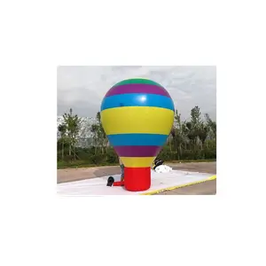 Haiyi red de suministro rojo grande inflable globo de aire caliente modelo de aire al aire libre camping atracciones foto tarjeta perforada Decoración