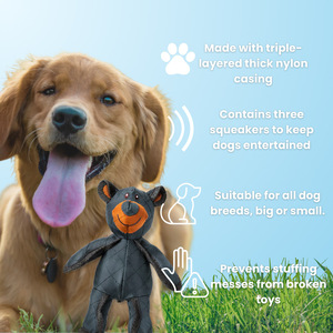 Yıkılmaz toptan köpek çiğnemek oyuncak oyuncak aşırı ayı ekstra Oxford zor köpek oyuncaklar gıcırtılı lüks köpekler peluş oyuncaklar - Product Image 3
