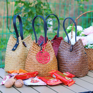 2025 nouveau produit écologique brodé festif doux bonbons sacs mariage compagnon cadeaux femmes mignon <span class=keywords><strong>paille</strong></span> tissé Mini <span class=keywords><strong>sac</strong></span> à main - Product Image 6