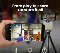 Caméra de suivi sportif XbotGo Chameleon AI avec suivi automatique du visage et du joueur, diffusion en direct 4K, support pour smartphone