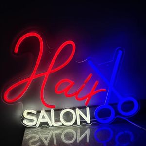 Barbershop neon LED wall decoration light window open <b>sign</b> ambient light indicator light no-installation hanging luminous <b>sign</b> - Product Image 6