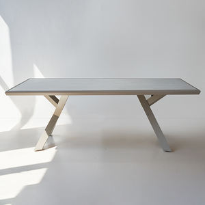 Mesa <span class=keywords><strong>de</strong></span> Comedor Rectangular <span class=keywords><strong>de</strong></span> Aluminio <span class=keywords><strong>para</strong></span> Exteriores Homful, 210 x 97 cm, Superficie <span class=keywords><strong>de</strong></span> Imitación Madera PS, Muebles <span class=keywords><strong>para</strong></span> Patio, Jardín o <span class=keywords><strong>Terraza</strong></span>, <span class=keywords><strong>para</strong></span> 6 u 8 Personas - Product Image 3