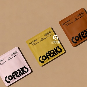 Sachets d'emballage personnalisés pour café filtre, sachets d'échantillons thermoscellables pour thé, sachets à trois soudures latérales pour poudre de café - Product Image 6