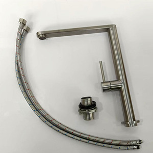 Rubinetto Moderno per Lavello da Cucina in Acciaio Inox 304 con Valvola Ceramica a Misurazione, Monocomando e Monoforo - Product Image 5