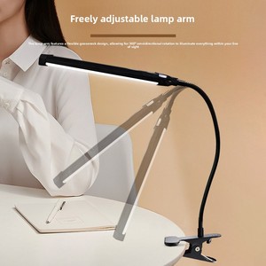 Lámpara <span class=keywords><strong>de</strong></span> Lectura LED con Protección Ocular, 3 Modos <span class=keywords><strong>de</strong></span> Color, Regulable, con Brazo Flexible y <span class=keywords><strong>Pinza</strong></span> <span class=keywords><strong>para</strong></span> Cabecera <span class=keywords><strong>de</strong></span> Cama, Oficina o Mesa - Product Image 3