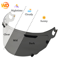 Visière photochromique de remplacement pour casques Arai RX-7X/XD/NEO/ASTRO-GX, protection anti-rayures et anti-UV en mousse PC, ajustement direct pour casque de moto