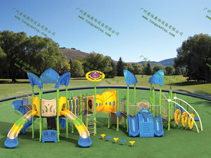 Parque infantil al aire libre, casa de juegos, equipo de juguete, parque temático, juegos de <span class=keywords><strong>columpio</strong></span>, tobogán grande de plástico - Product Image 6